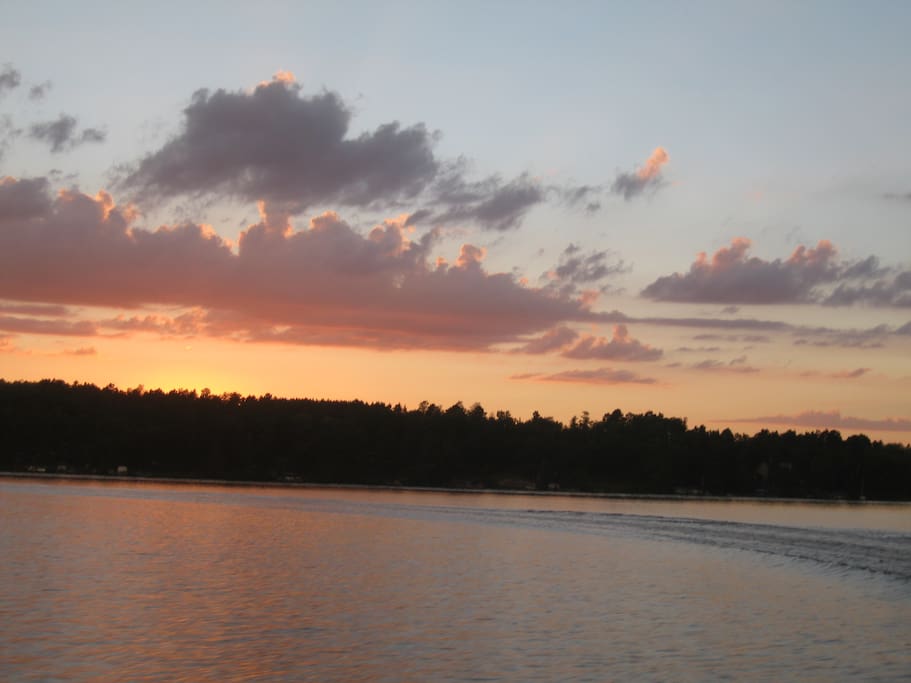 Beautiful evenings on the deck