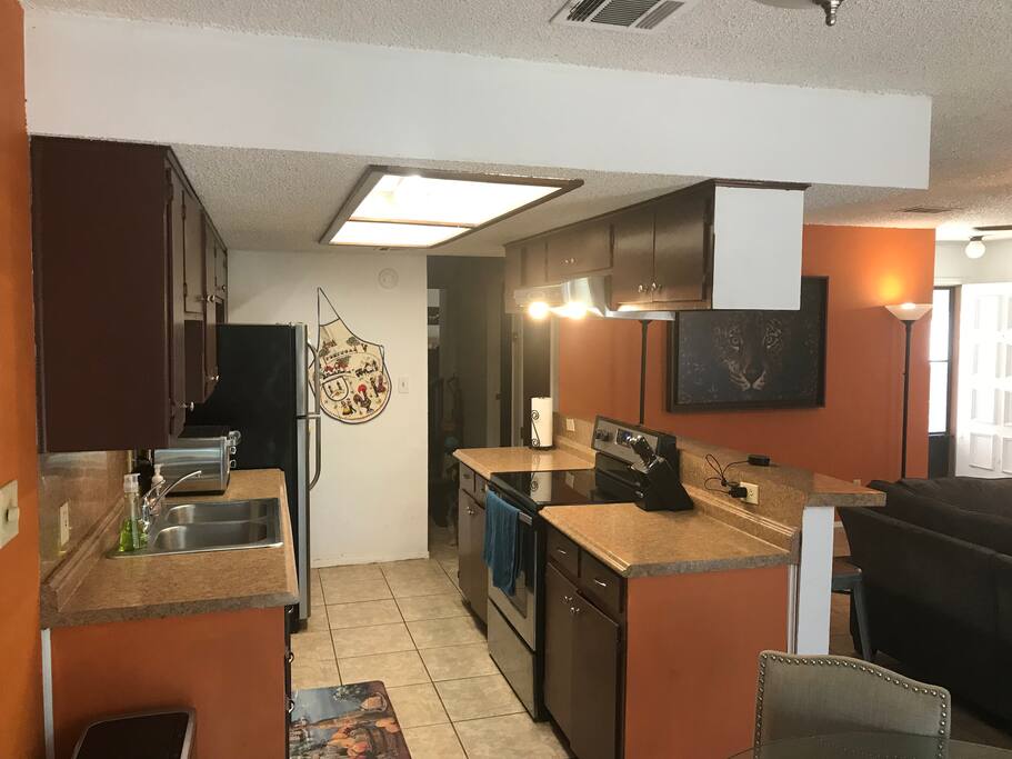 Kitchen with Amazon echo dot and Bose Sound