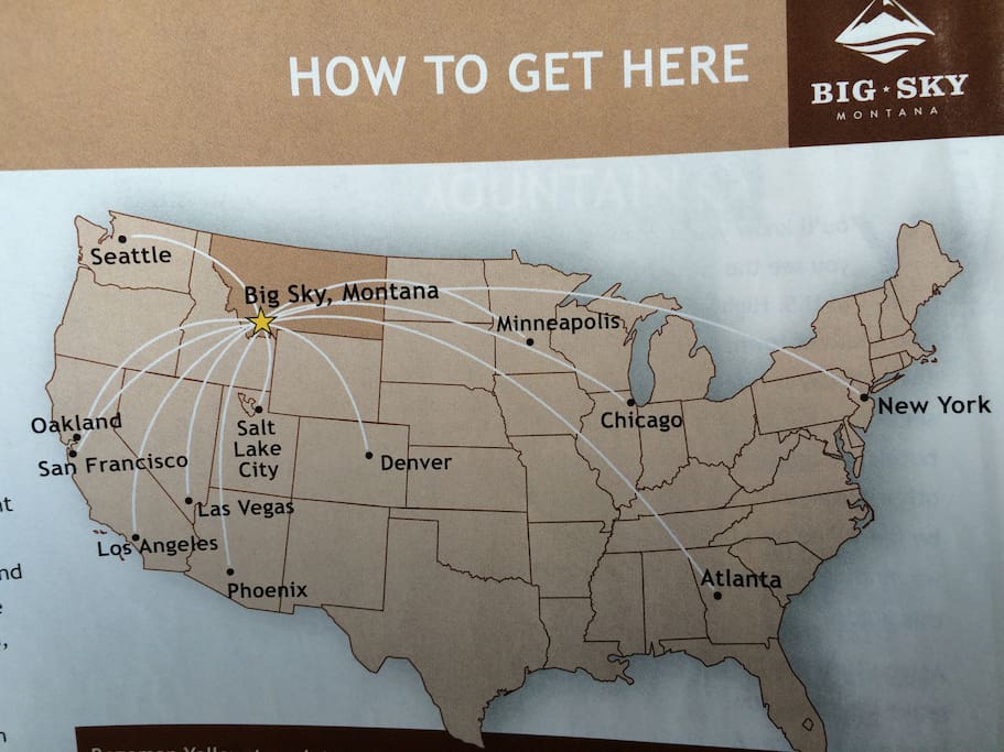 50 miles from Bozeman Airport