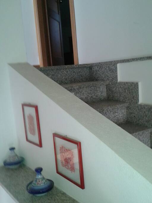stairs (in the kitchen)