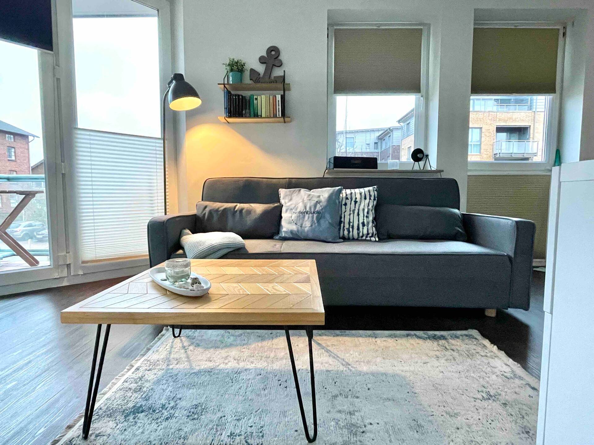 Central apartment at Husum harbor with balcony