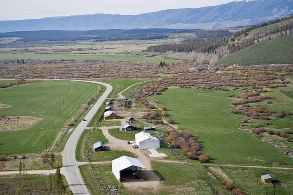 Our ranch features a helicopter pad, ranch manager home, gorgeous renovated barn, and hay storages
