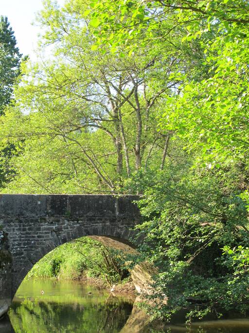 Pont au bout du parc privé