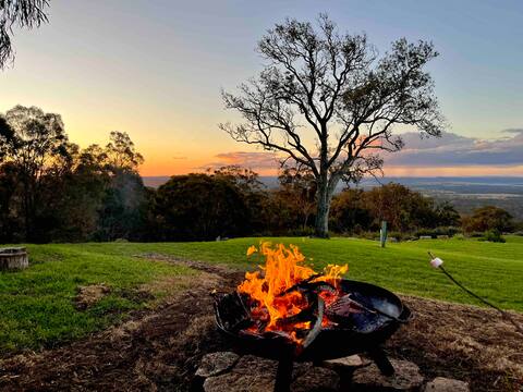 Secluded mountain home offering panoramic views