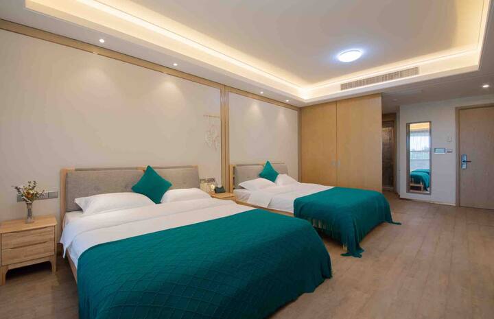 大叶海宿 博鳌金湾欢乐海岸超大空间1 8m双床房 Apartments For Rent In Qionghai Hainan China