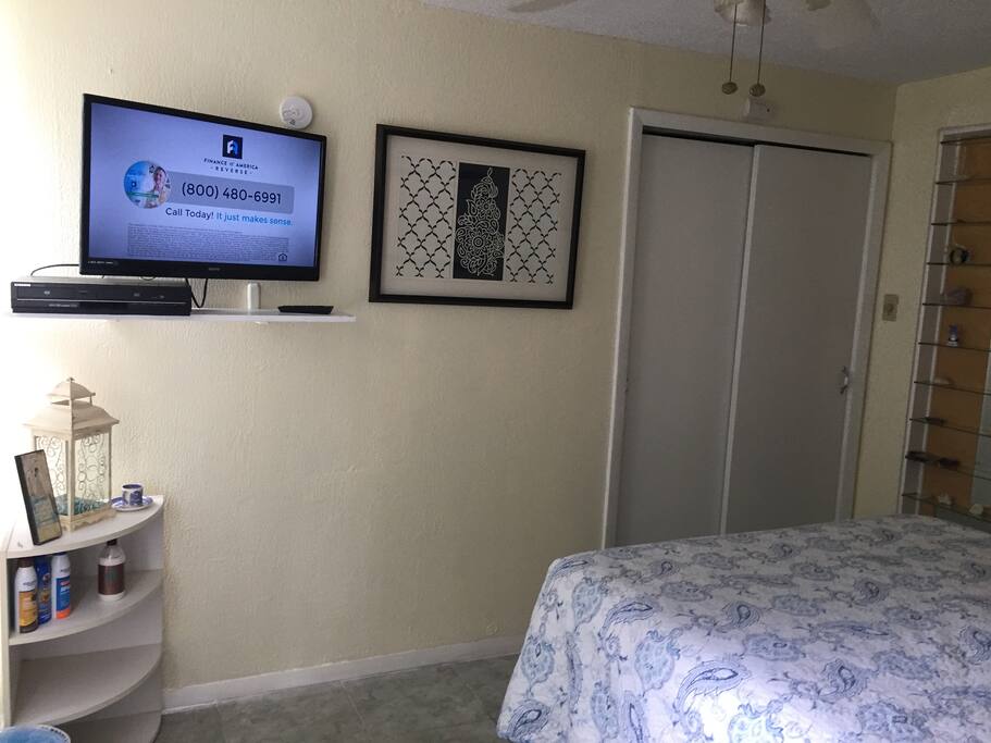 We have a TV for relaxing at night or catching up on the news just no cable or internet.