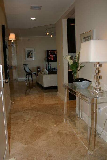 Entryway to unit