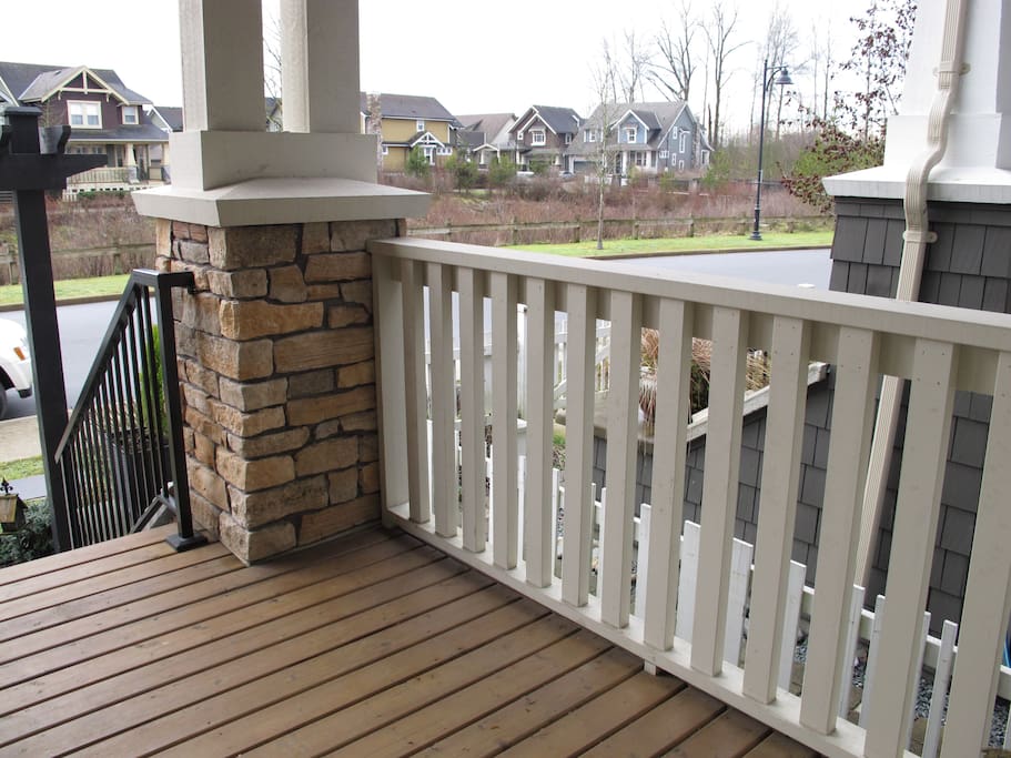 Porch entry to home