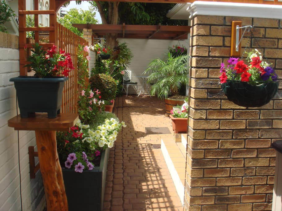 Cottage garden view