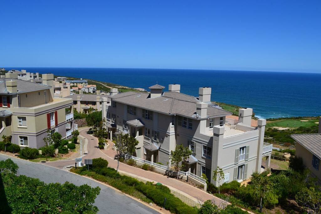 Bird's eye view of the exterior of the buidling