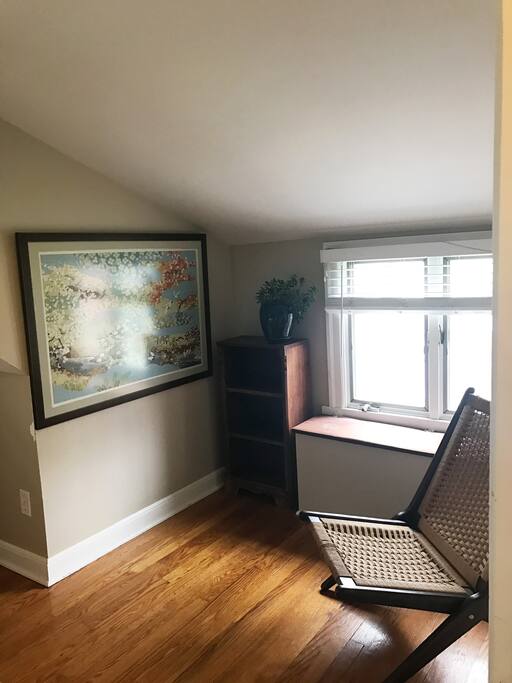 Reading Nook in Blue Bedroom
