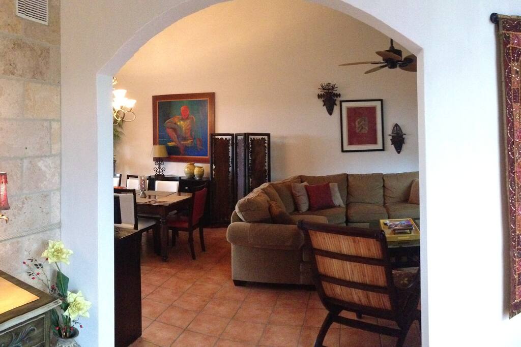 Entry looking into Living Room / Dining Room