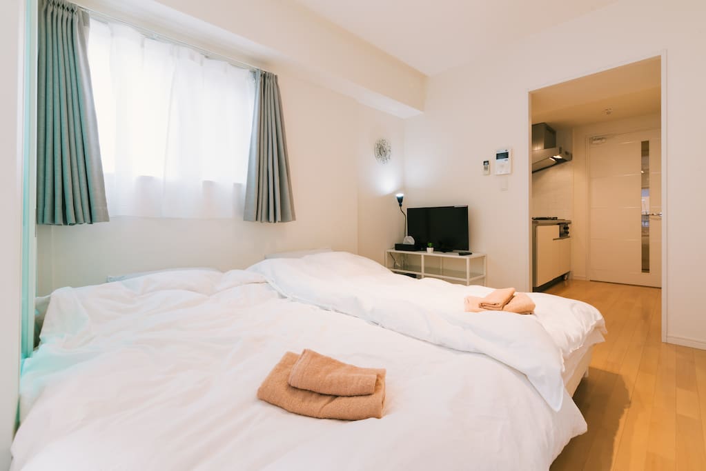 Two single beds