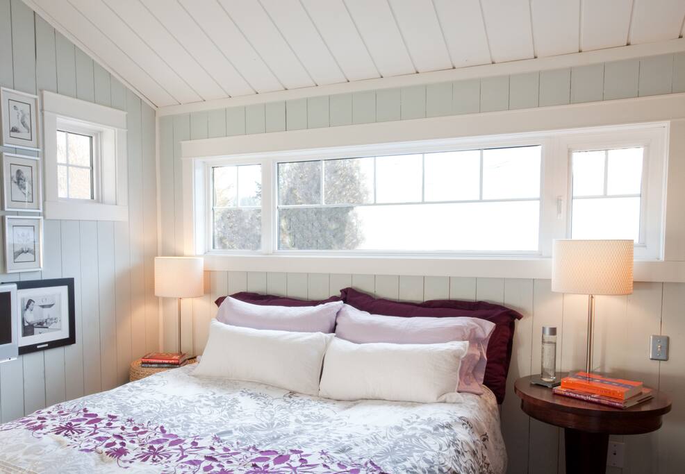Master Bedroom with Large Upper Deck overlooking The Windemere Valley