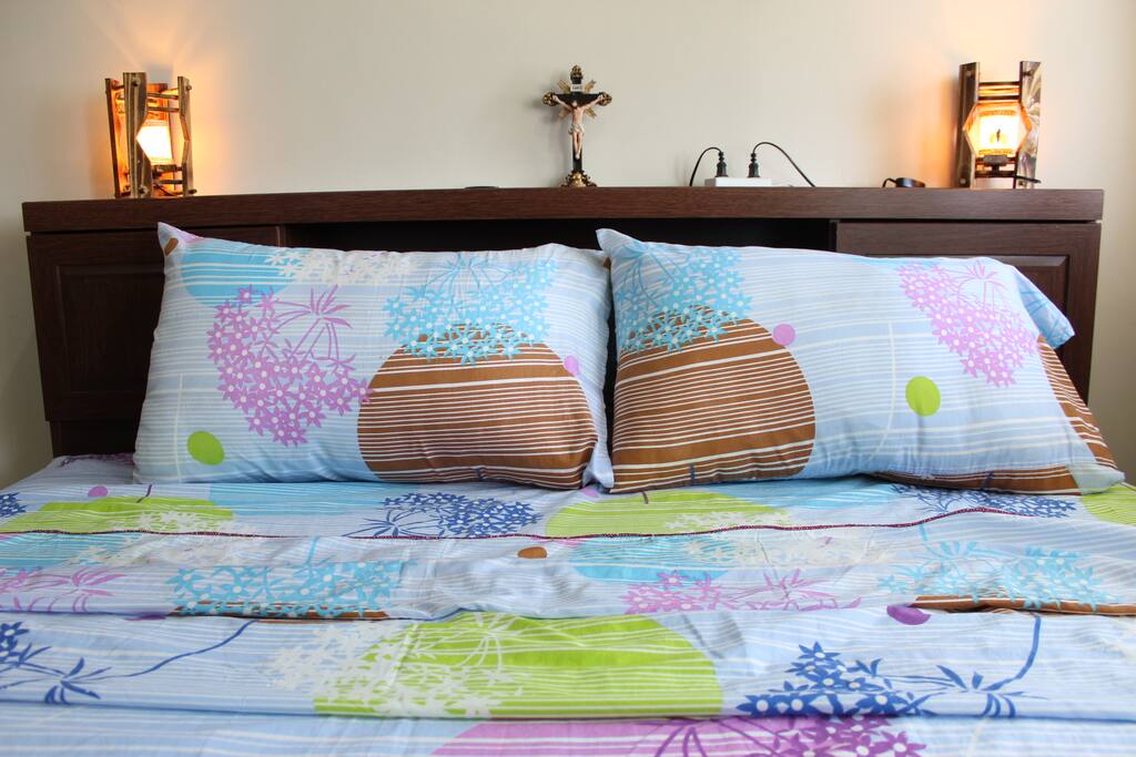 Sleep tight with those nice comfy pillows