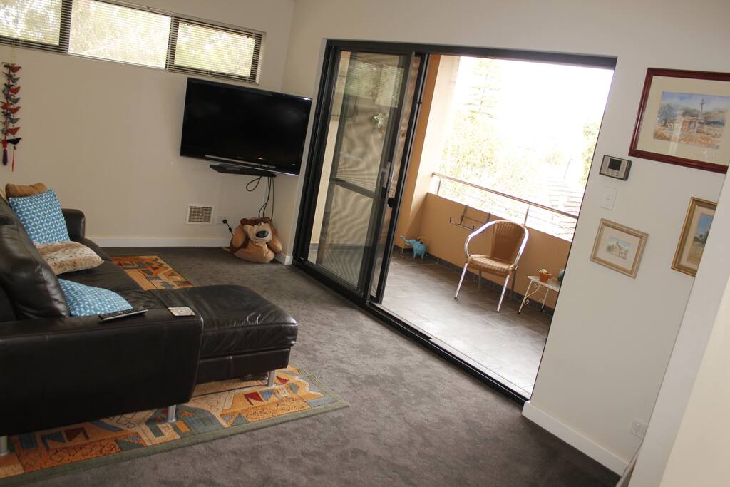 Shared living area for guest use