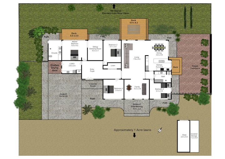 Huon Valley Luxury views, central & private Houses for Rent in