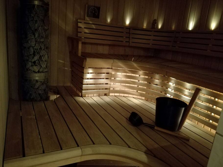 Modern large sauna