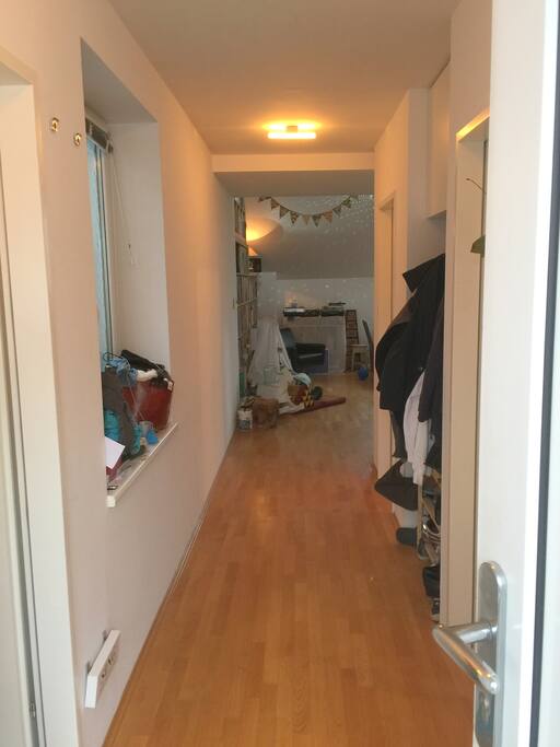 view from entrance towards living room