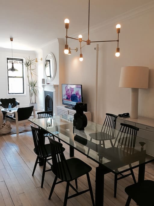 Our large dining table