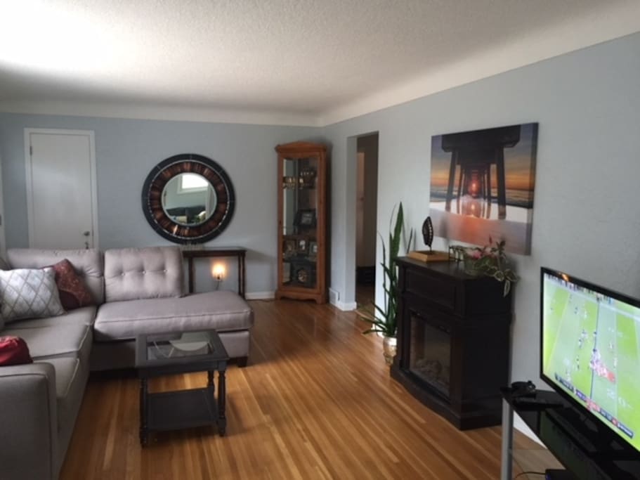 Front entry and living room