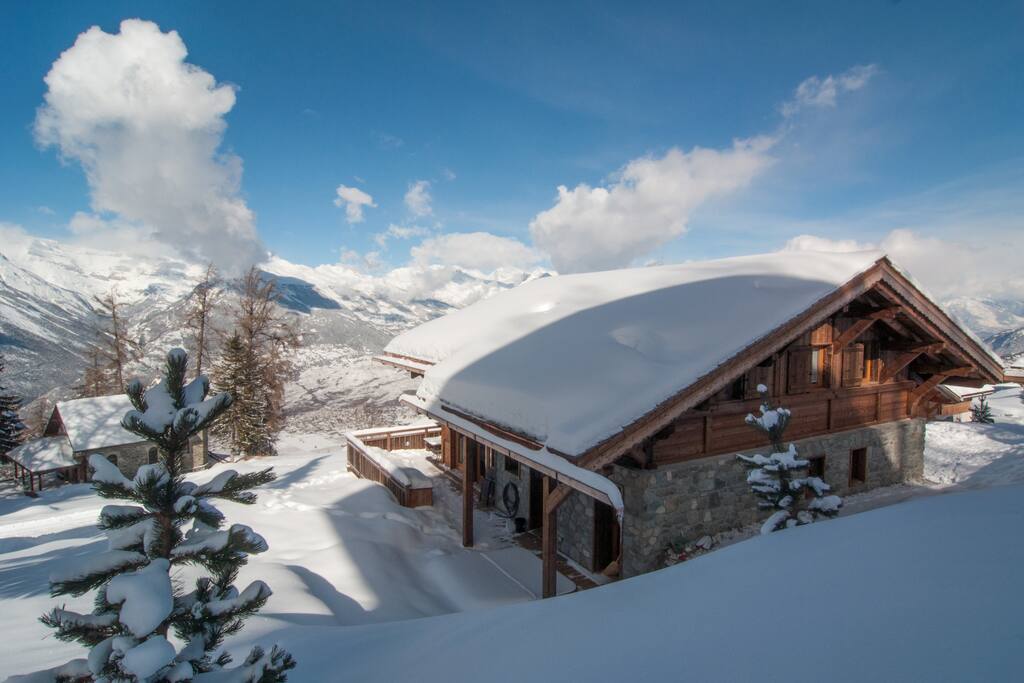Back side of chalet