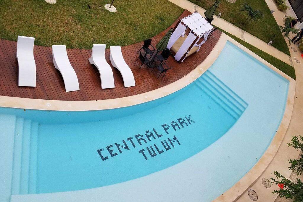 One of our semi circular pools