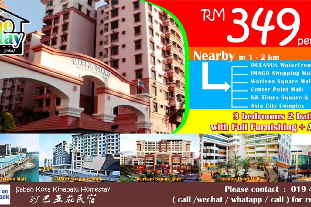 (KKHomestay 10 Units) Marina Court Resort Condominium, Kota Kinabalu, Sabah