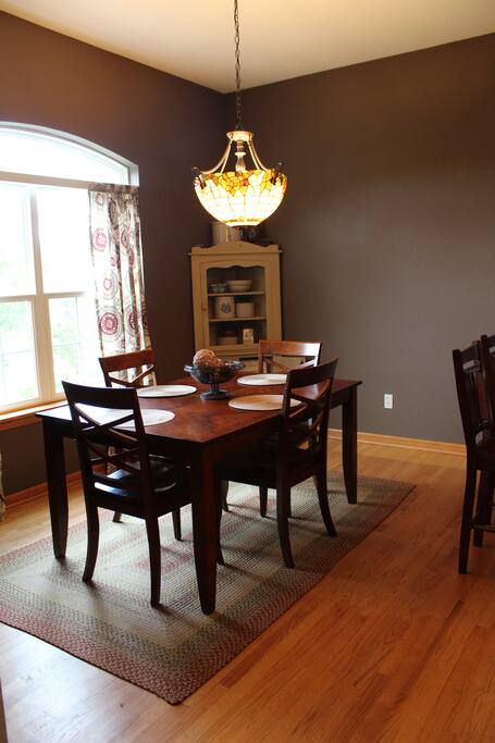 Eat in kitchen with rustic decor