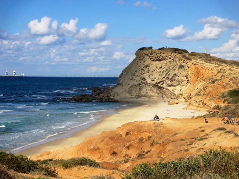 Spectacular cliffs and beach just a few minutes walk away.
