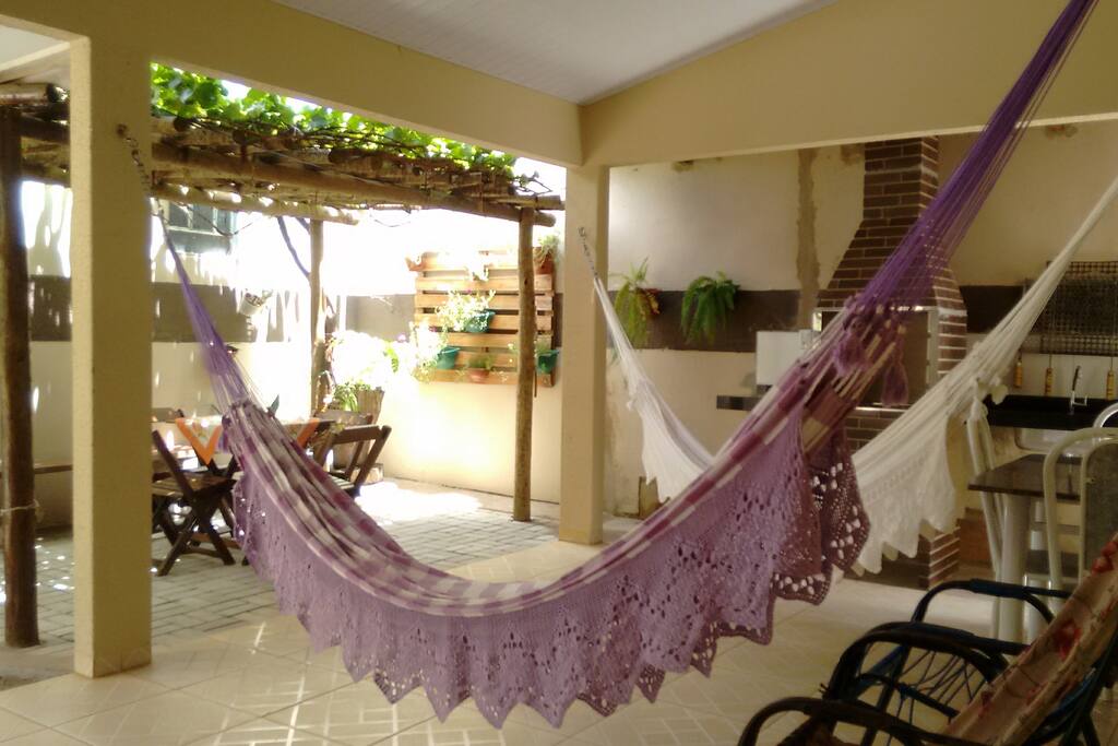 Uma varanda relaxante para churrasco!
