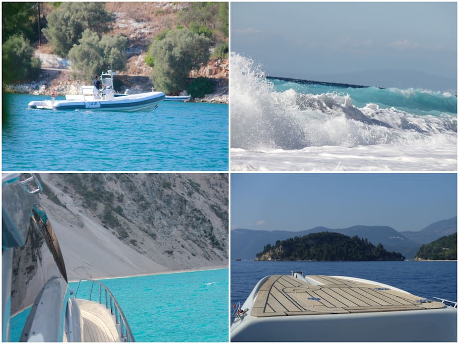 The Ionian Sea ,a great destination to discover on a private rib cruise along the unique coastline .