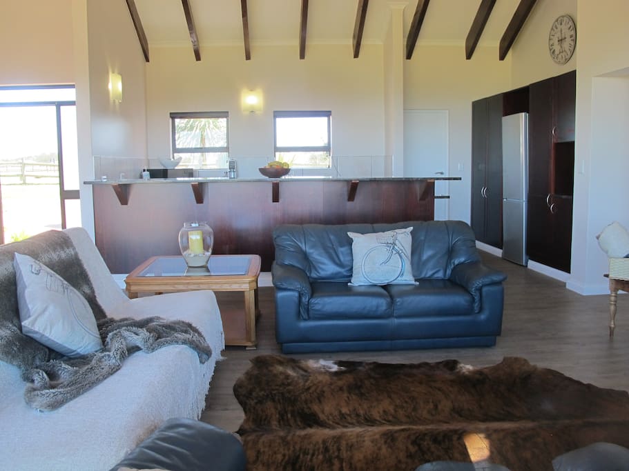 Open plan living areas