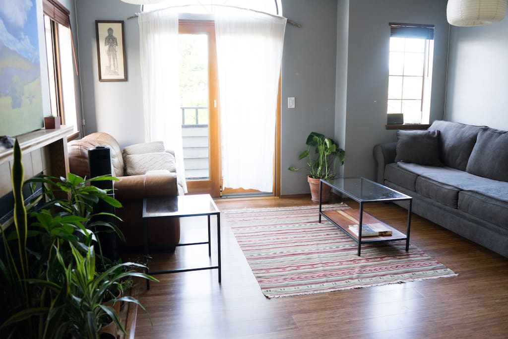 Bright, spacious living area