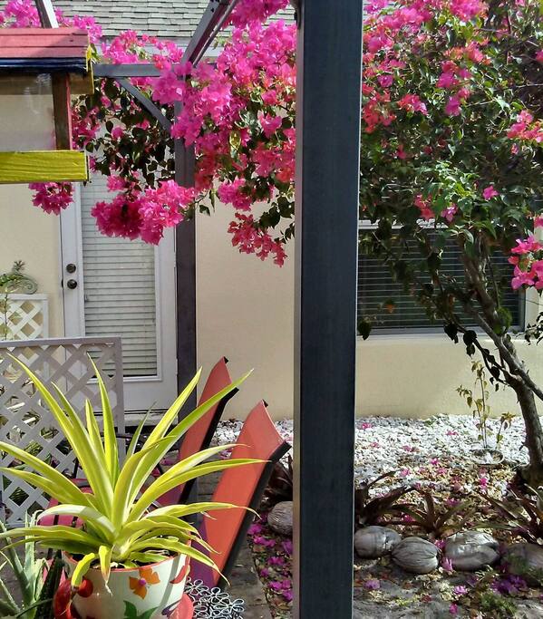Another view of entry door.