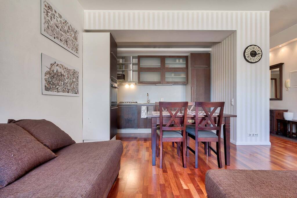 Living room + kitchen