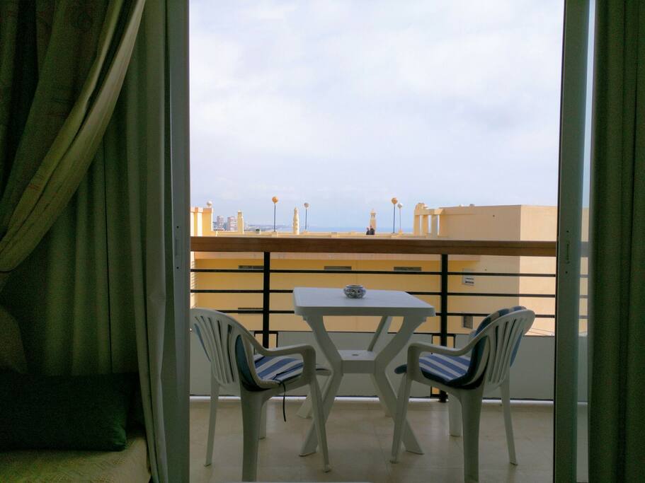 Terraza con vistas al mar
