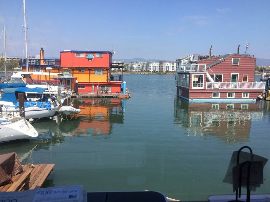 A great view from the upstairs office/bedroom!