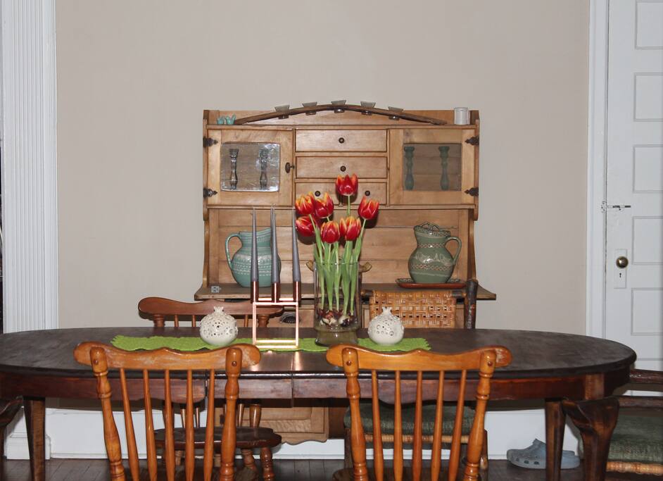 Dining room - table seats 8