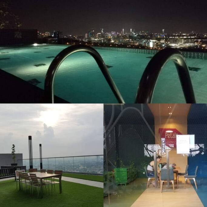 Experience our KL City view sky pool, sky Jacuzzi and sky dining. Public reading room for the guest.