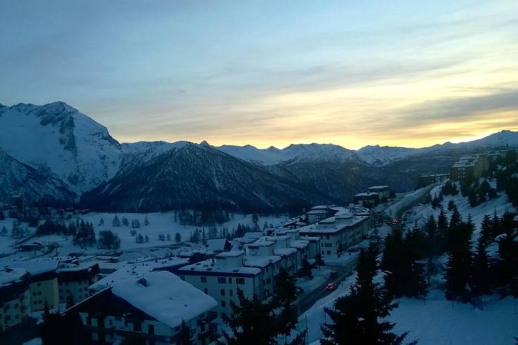 Vista invernale dalla sala