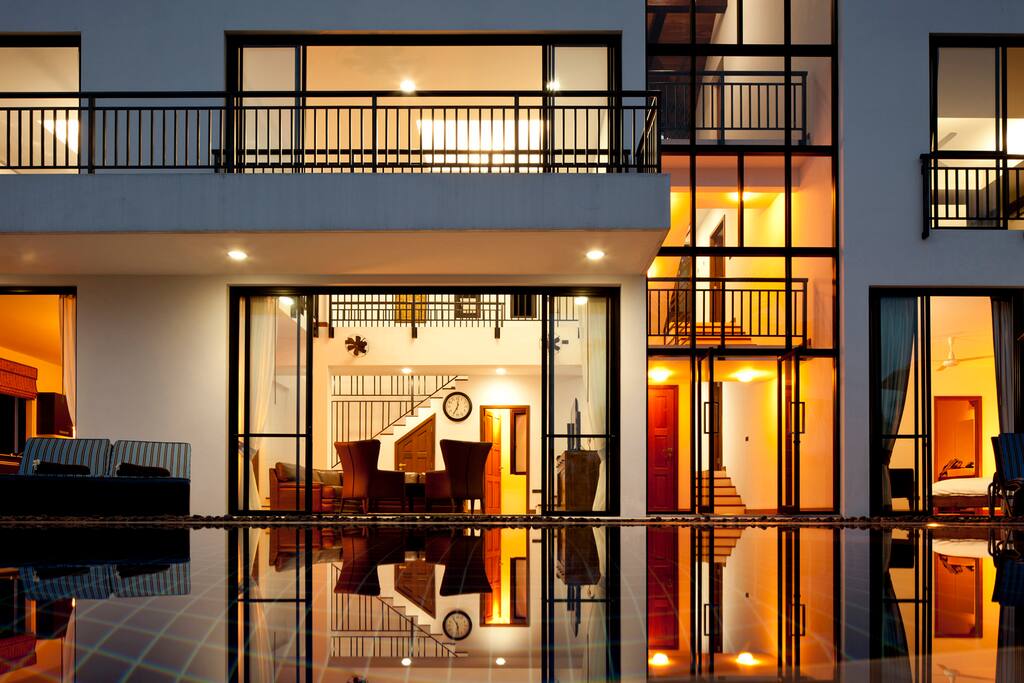 Villa in the evening