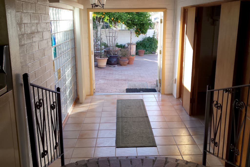 foyer to back patio