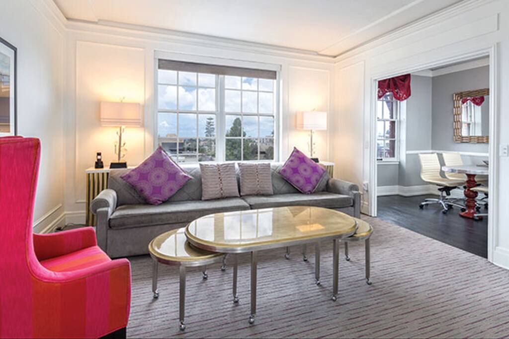 Large sofa with two twin sleepers