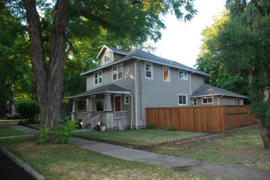South Side view of the house with fully fenced back/side yard