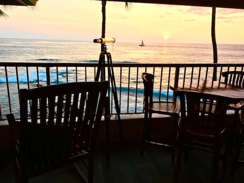 Ocean Front Kona Reef A35! It doesn't get better!