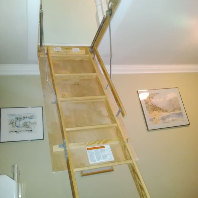 Access route to the funky loft room