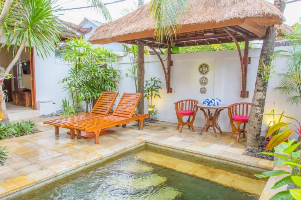 Villa and pool view