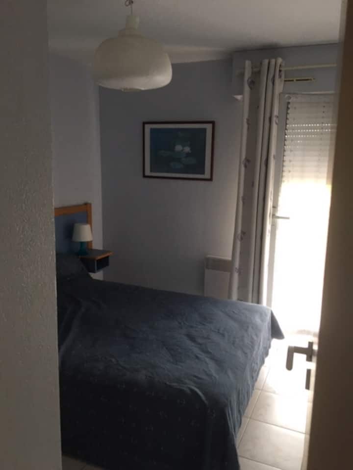 bedroom 1 overlooking terrace