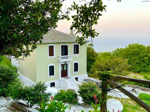 Mountainside Villa with Sea Views